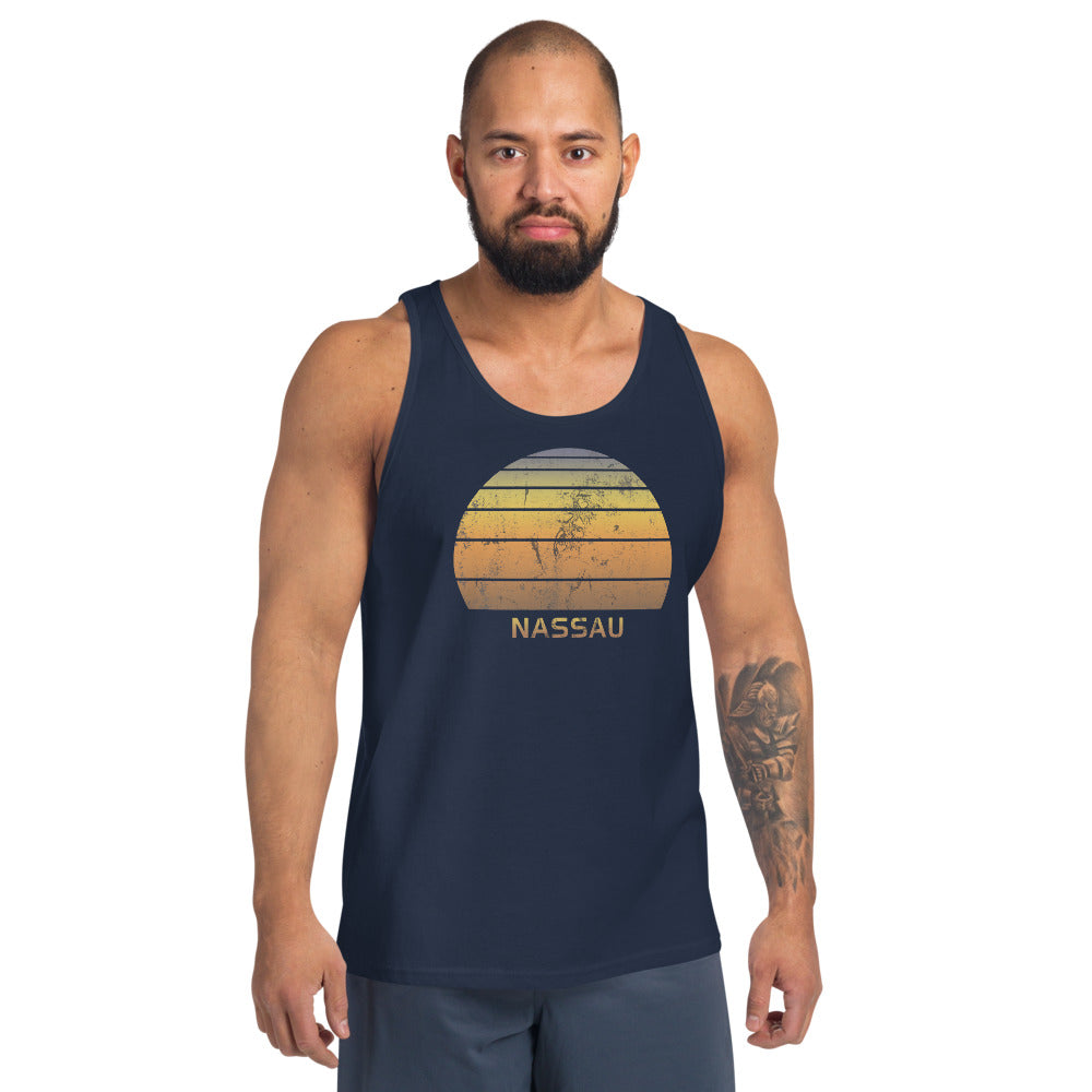 Retro Nassau Bahamas  Beach Vacation Souvenir Unisex Tank Top