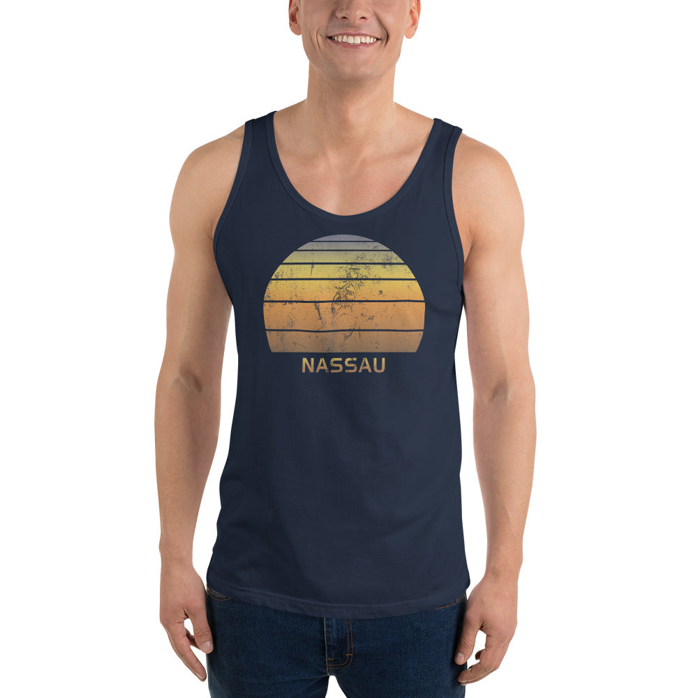 Retro Nassau Bahamas  Beach Vacation Souvenir Unisex Tank Top