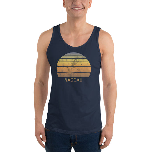 Retro Nassau Bahamas  Beach Vacation Souvenir Unisex Tank Top