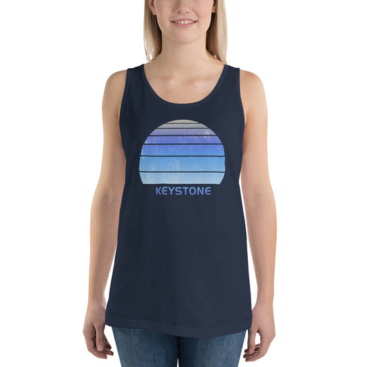 Retro Keystone Colorado Ski Skiing Fan Unisex Tank Top