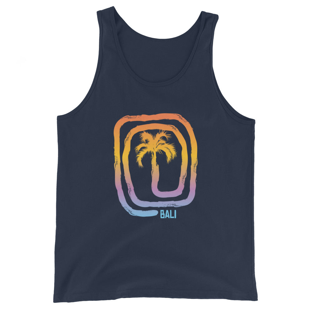 Cool Bali Indonesia Beach Palm Tree Vacation Souvenir Unisex Tank Top