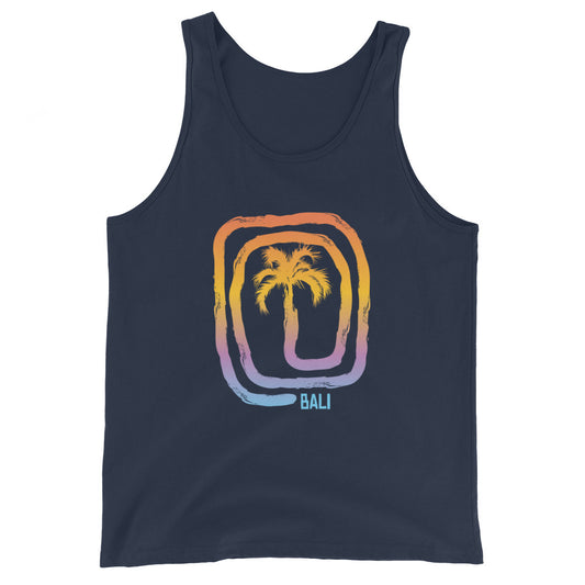 Cool Bali Indonesia Beach Palm Tree Vacation Souvenir Unisex Tank Top