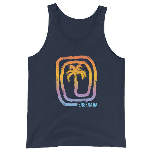 Cool Ensenada Mexico Palm Tree Souvenir Vacation Unisex Tank Top