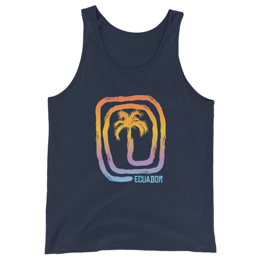 Cool Ecuador Palm Tree Souvenir Vacation Unisex Tank Top