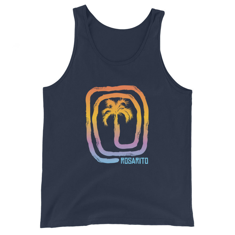 Cool Rosarito Mexico Palm Tree Souvenir Vacation Unisex Tank Top