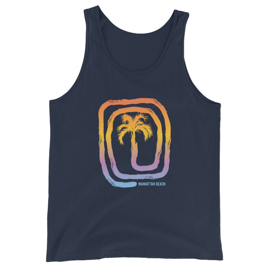 Cool Manhattan Beach California Palm Tree Vacation Souvenir Unisex Tank Top
