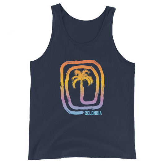 Cool Colombia Beach Palm Tree Vacation Souvenir Unisex Tank Top