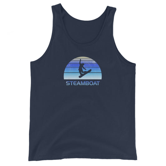 Vintage Steamboat Colorado Snowboard Fan Ski Unisex Tank Top