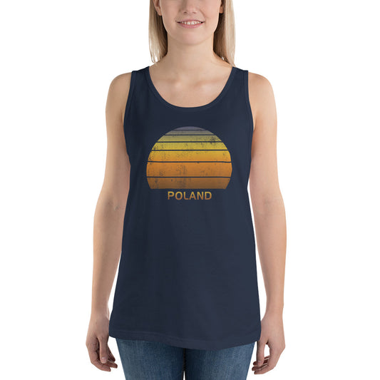 Retro Poland Vacation Souvenir Unisex Tank Top