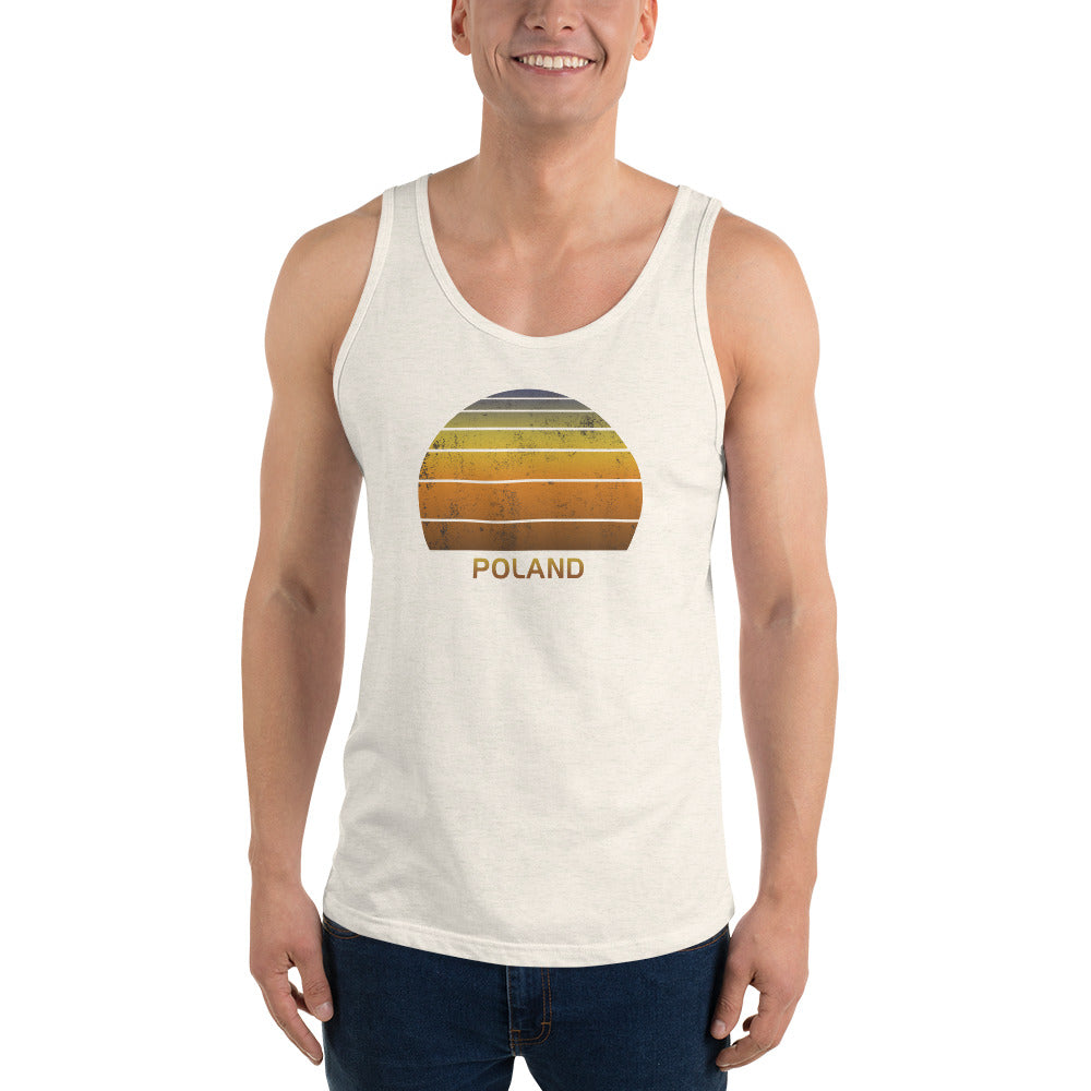 Retro Poland Vacation Souvenir Unisex Tank Top