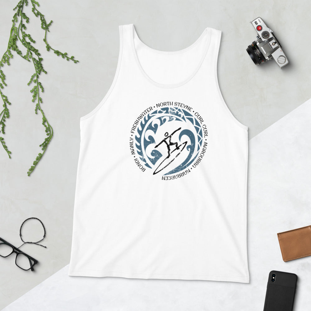 Cool Sydney Australia Surf Surfing Fan Unisex Tank Top