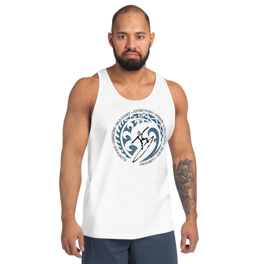 Cool South Africa Surf Surfing Fan Unisex Tank Top