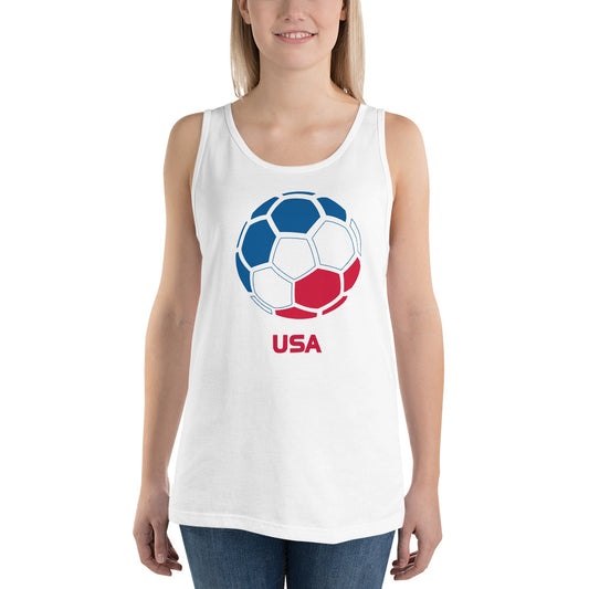 USA United States National Soccer Team Football Pride Country Flag Unisex Tank Top