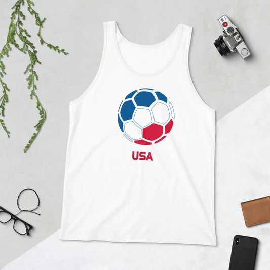USA United States National Soccer Team Football Pride Country Flag Unisex Tank Top