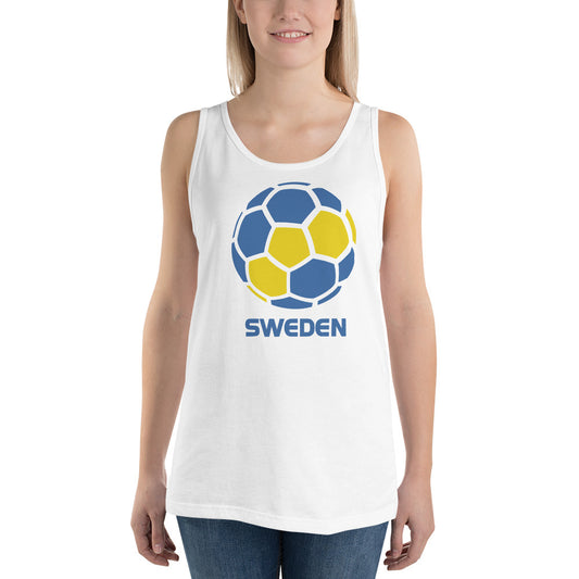Sweden National Soccer Team Football Pride Country Flag Unisex Tank Top
