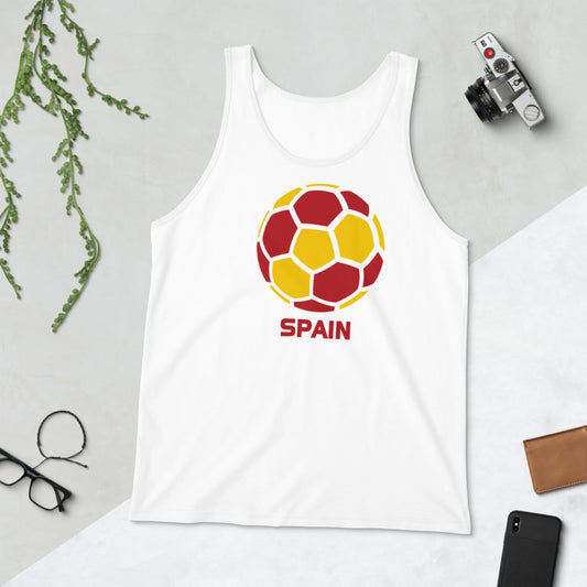 Spain National Soccer Team Football Pride Country Flag Unisex Tank Top