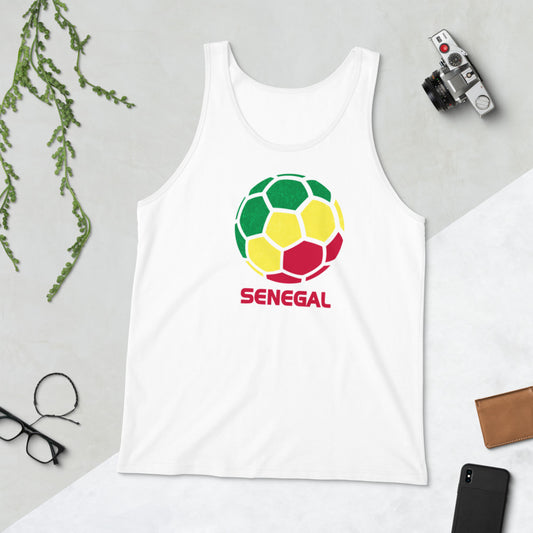 Senegal National Soccer Team Football Pride Country Flag Unisex Tank Top