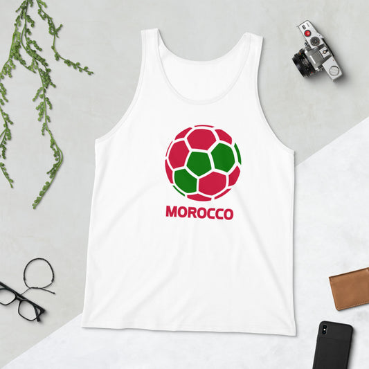 Morocco National Soccer Team Football Pride Country Flag Unisex Tank Top