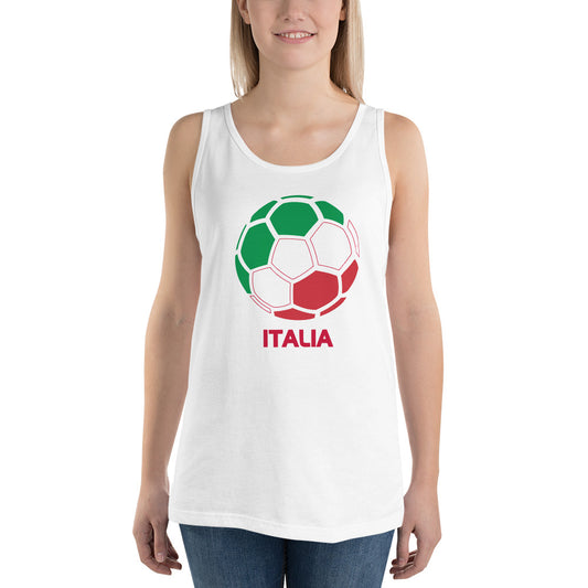 Italia National Soccer Team Football Pride Country Flag Unisex Tank Top
