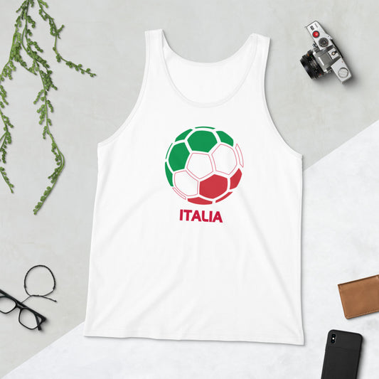 Italia National Soccer Team Football Pride Country Flag Unisex Tank Top