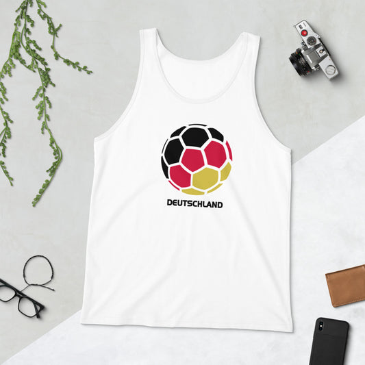 Deutschland National Soccer Team Football Pride Country Flag Unisex Tank Top