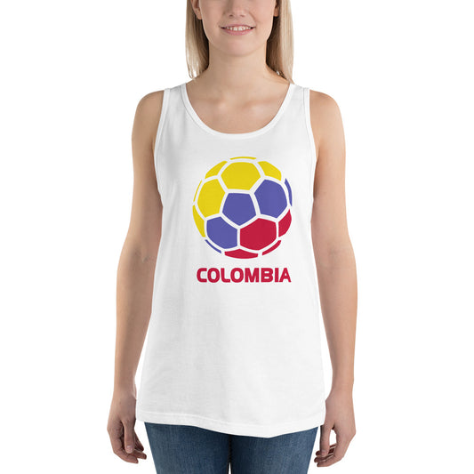 Colombia National Soccer Team Football Pride Country Flag Unisex Tank Top