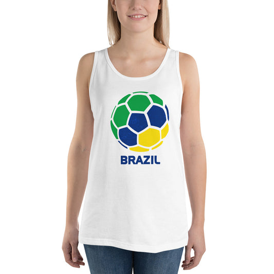 Brazil National Soccer Team Football Pride Country Flag Unisex Tank Top