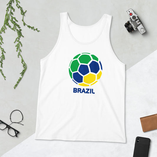 Brazil National Soccer Team Football Pride Country Flag Unisex Tank Top