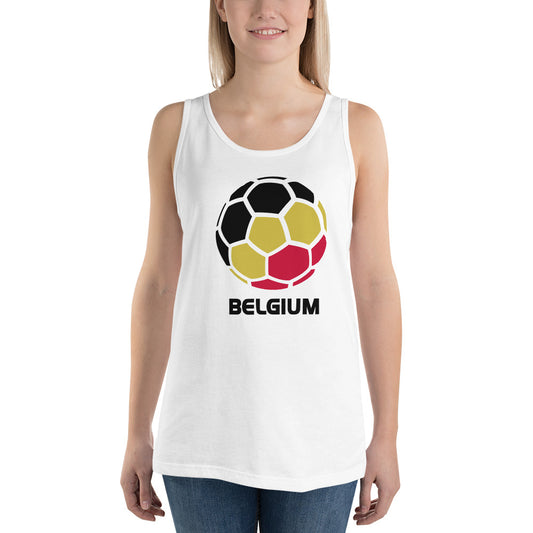 Belgium National Soccer Team Football Pride Country Flag Unisex Tank Top