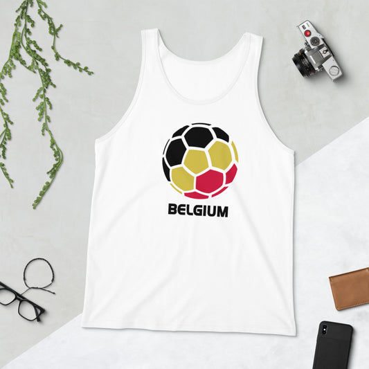 Belgium National Soccer Team Football Pride Country Flag Unisex Tank Top