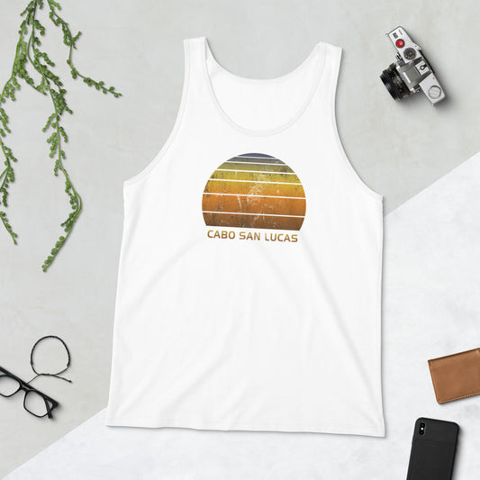 Retro Cabo San Lucas Mexico Mexican Beach Vacation Souvenir Unisex Tank Top