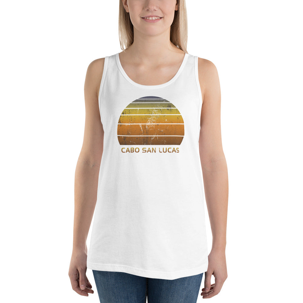 Retro Cabo San Lucas Mexico Mexican Beach Vacation Souvenir Unisex Tank Top