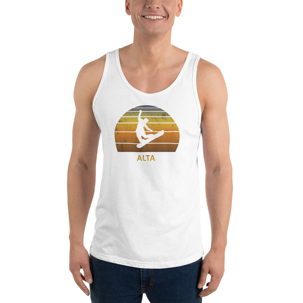 Retro Alta Utah Snowboarding Fan Unisex Tank Top