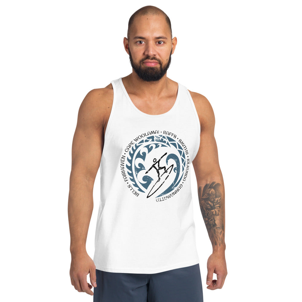 Cool Melbourne Australia Surf Surfing Fan Unisex Tank Top