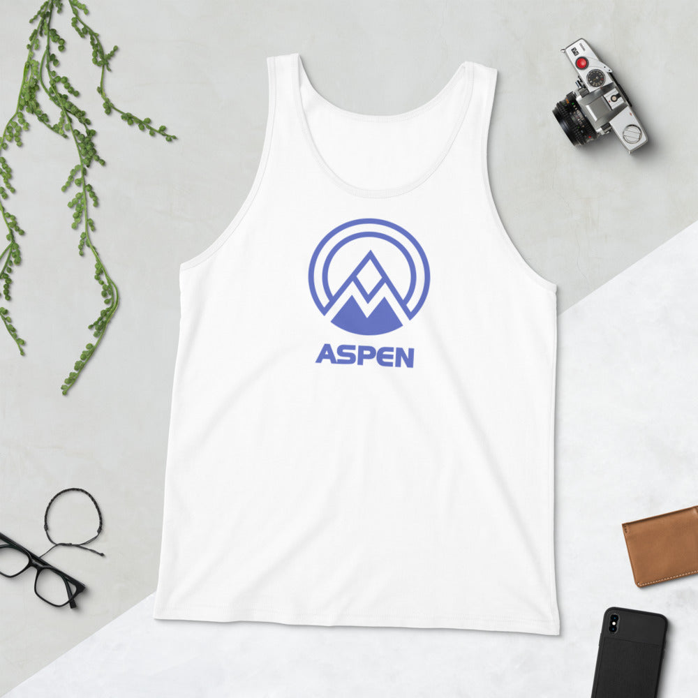 Aspen Colorado Skiing Snowboarding Fan Unisex Tank Top