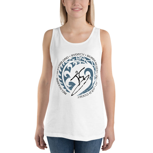 Cool Australia Surf Surfing Fan Unisex Tank Top