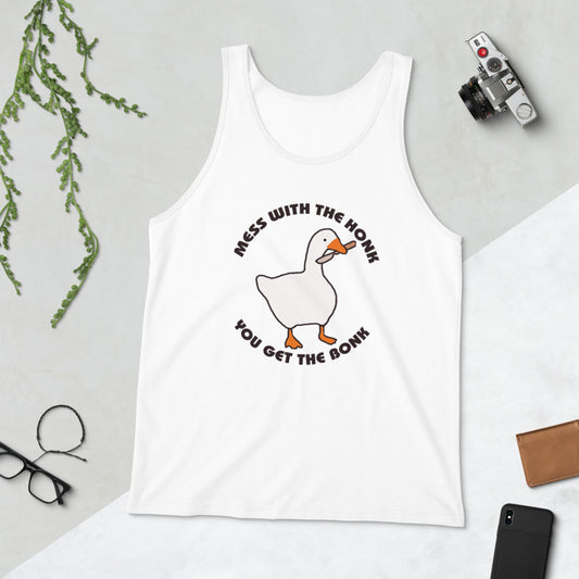Untitled Goose Funny Slogan Gamer Video Game Fan Unisex Tank Top