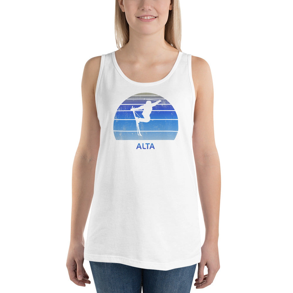 Retro Alta Utah Snowboarding Fan Unisex Tank Top