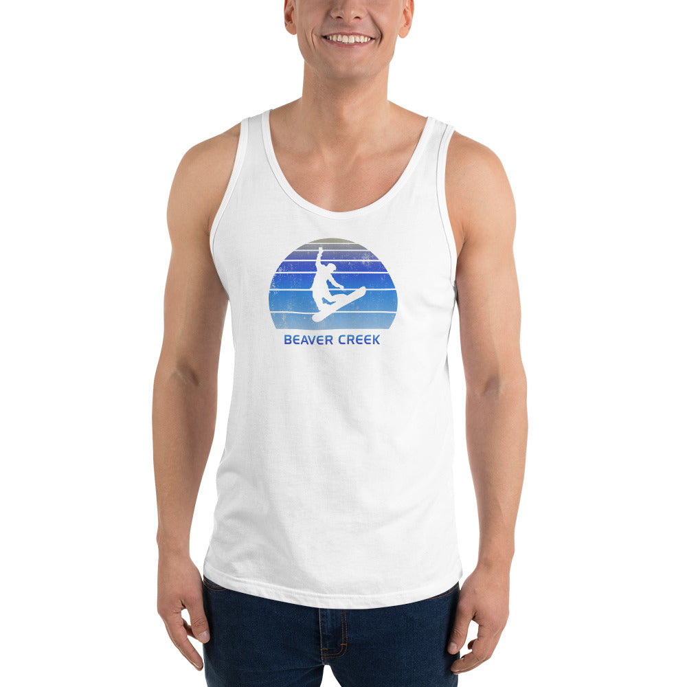 Retro Beaver Creek Colorado Snowboarding Fan Unisex Tank Top