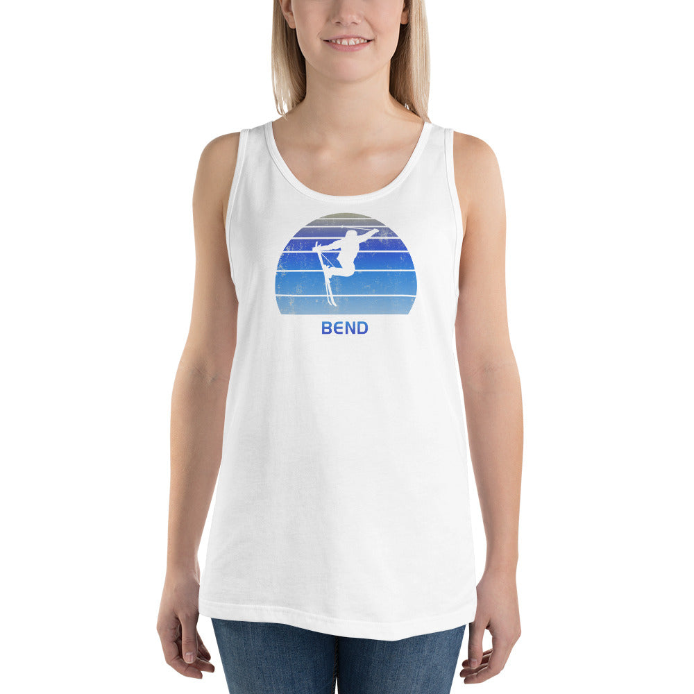 Retro Bend Oregon Skiing Fan Unisex Tank Top