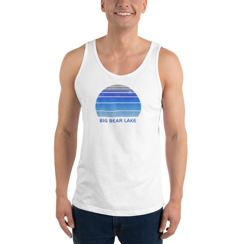 Retro Big Bear Lake California Ski Skiing Fan Unisex Tank Top