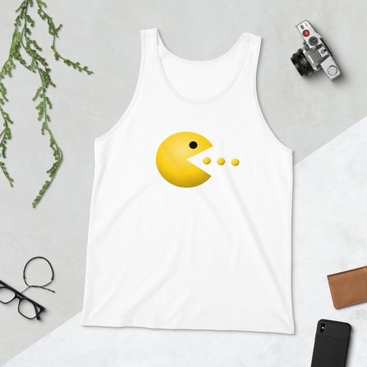 Retro Old School Video Game Fan Arcade Pac Man Gamer Unisex Tank Top