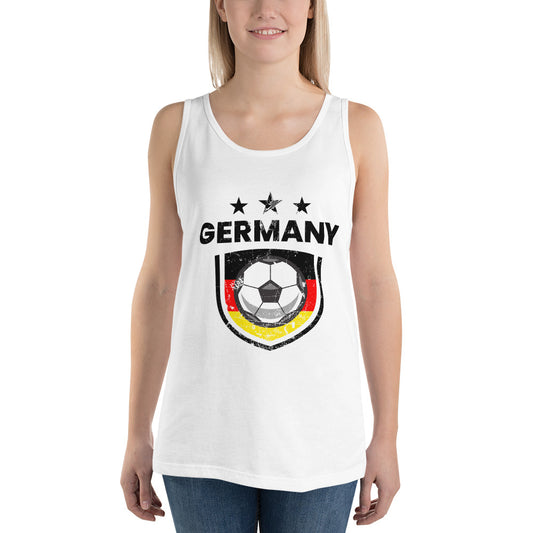 Retro Germany Soccer Team Football Fan Country Deutschland German Flag Unisex Tank Top