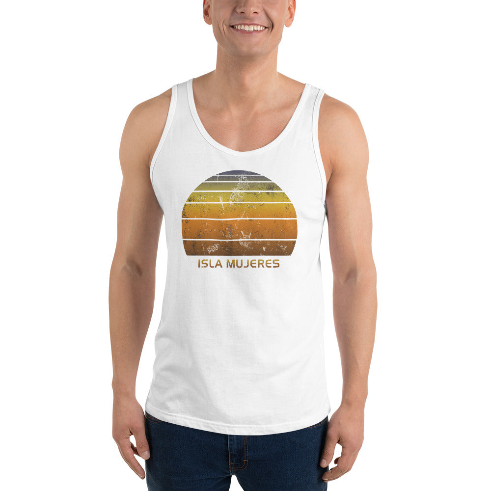 Retro Isla Mujeres Mexico Mexican Beach Vacation Souvenir Unisex Tank Top