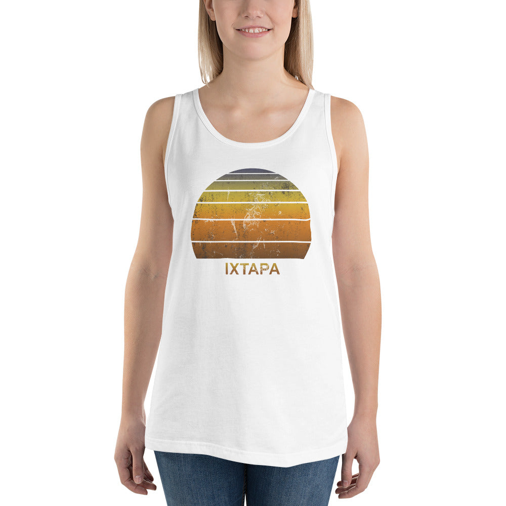 Retro Ixtapa Mexico Mexican Beach Vacation Souvenir Unisex Tank Top