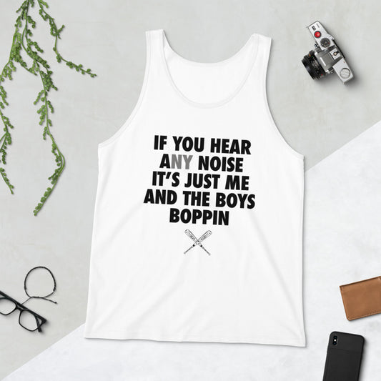 New York Baseball Fan Funny Boys Boppin Quote NY Unisex Tank Top
