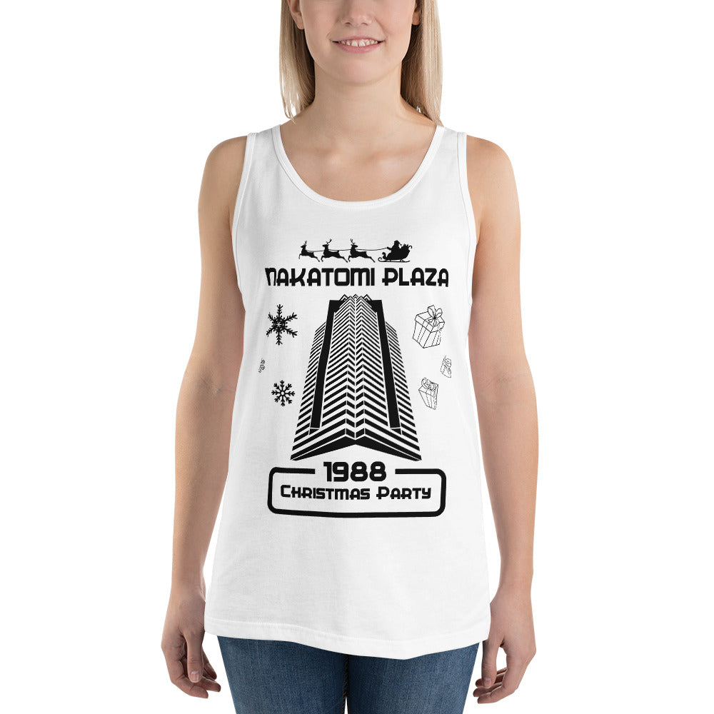 Funny Nakatomi Plaza Christmas Party Parody Joke Unisex Tank Top