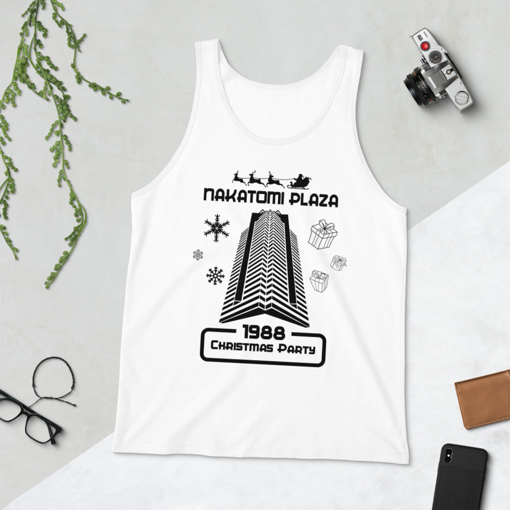 Funny Nakatomi Plaza Christmas Party Parody Joke Unisex Tank Top