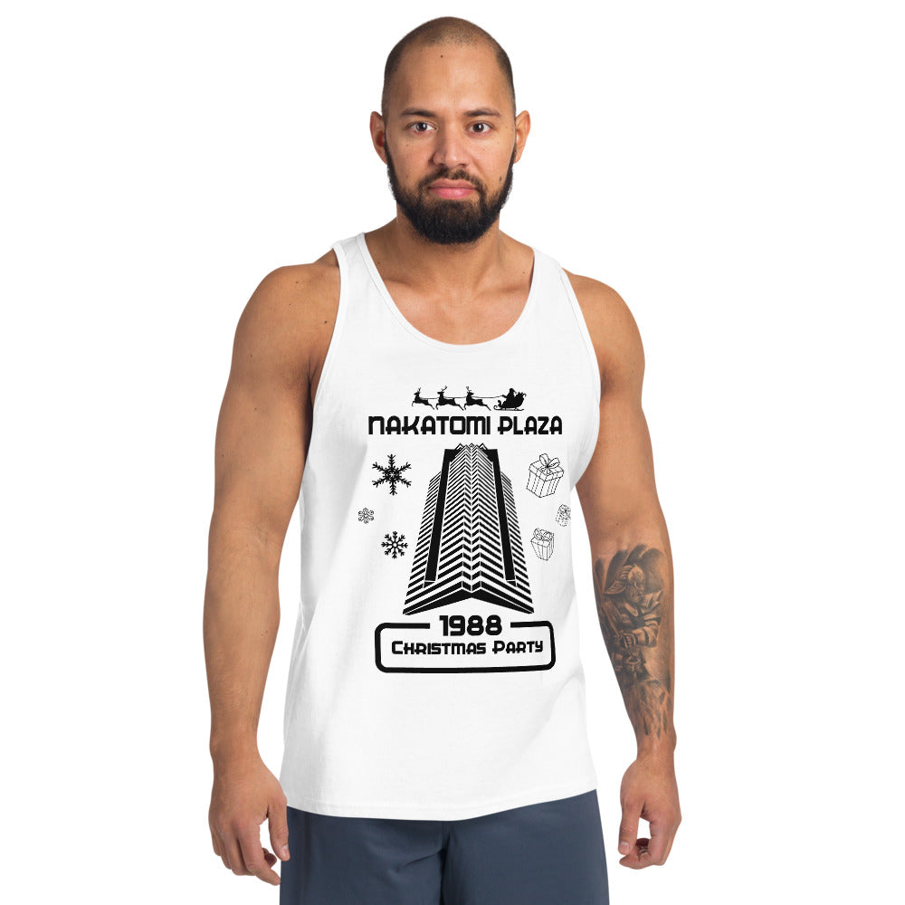 Funny Nakatomi Plaza Christmas Party Parody Joke Unisex Tank Top