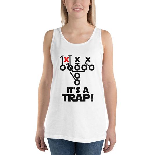 Funny Its A Trap Football College Pro Fans Joke Quote Unisex Tank Top